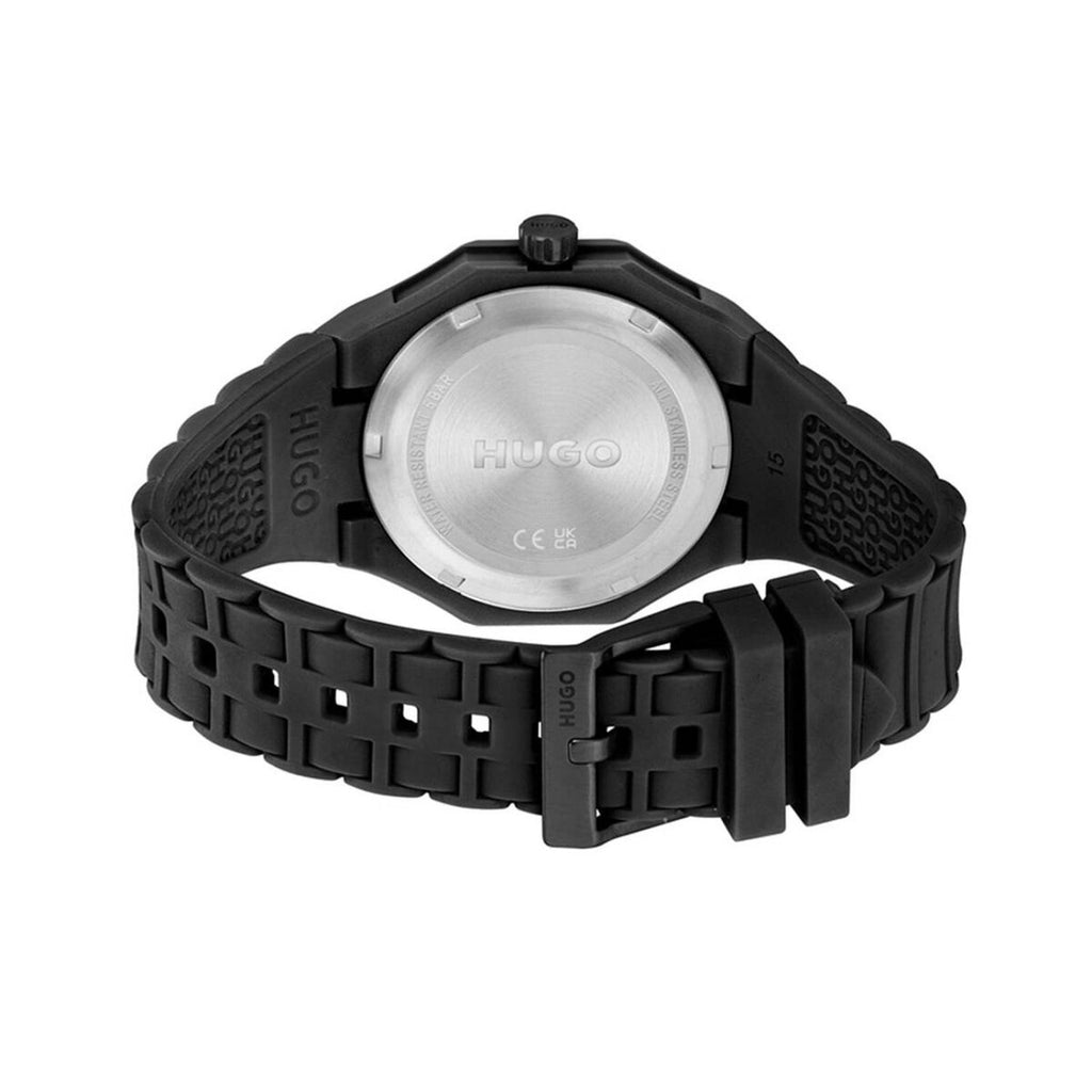 Hugo Boss herrklocka – Svart sportklocka i silikon