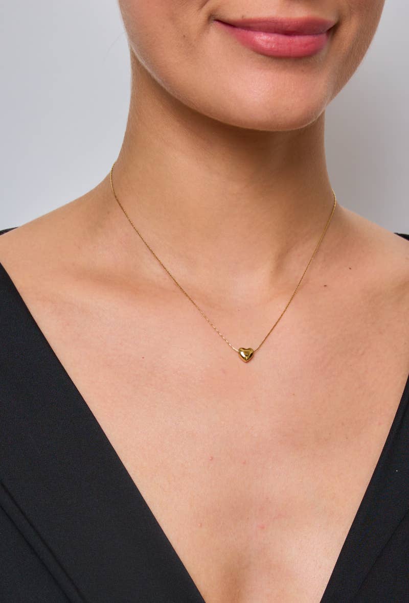 Hjärtsten halsband dam