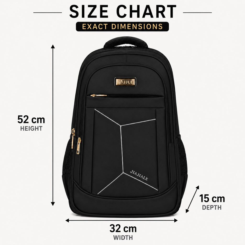 Rymlig unisex ryggsäck 20–35 L med laptopfack