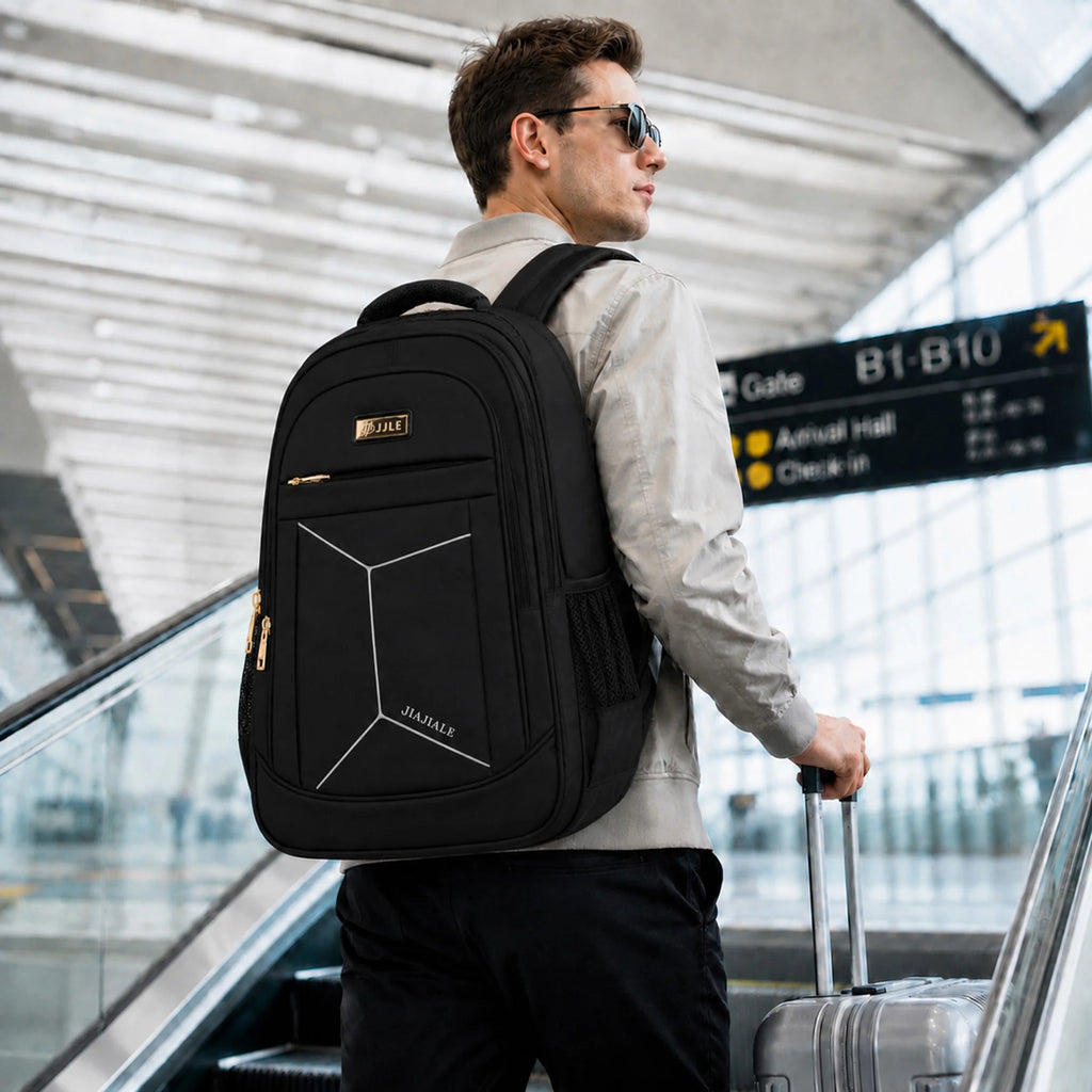 Rymlig unisex ryggsäck 20–35 L med laptopfack