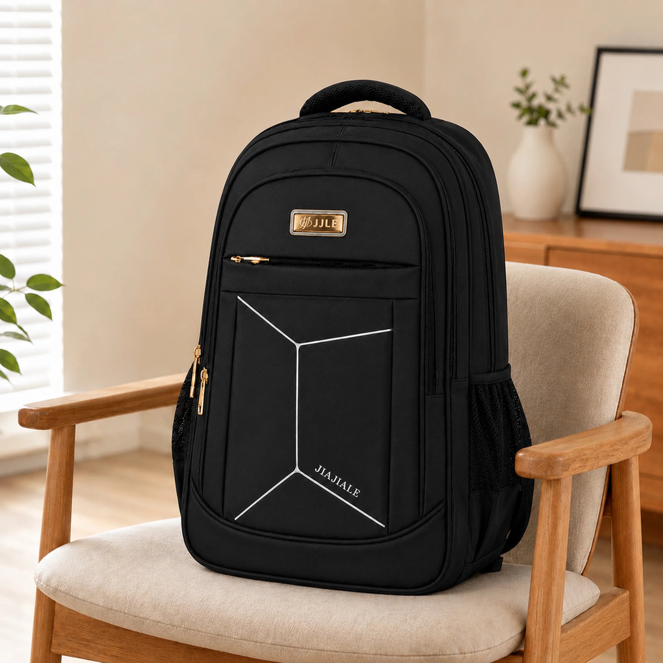 Rymlig unisex ryggsäck 20–35 L med laptopfack