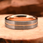 Herrring i tungsten 6–8 mm – roséguldpläterad