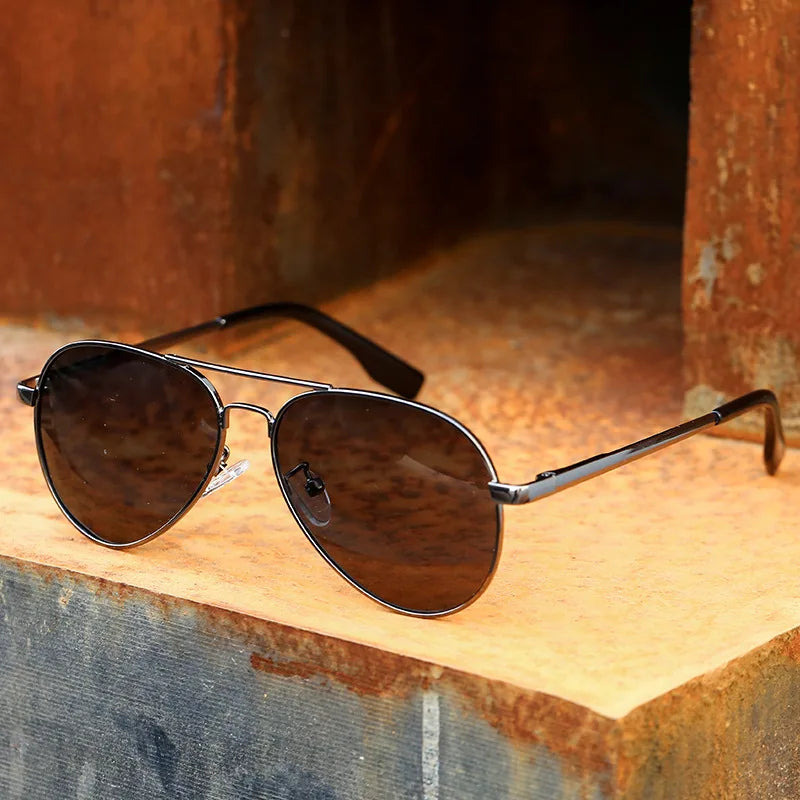 Polariserade pilotsolglasögon för små ansikten – UV400 unisex