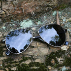 Polariserade pilotsolglasögon för små ansikten – UV400 unisex