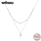 Halsband dam – hjärthalsband i 925 sterling silver med zircon