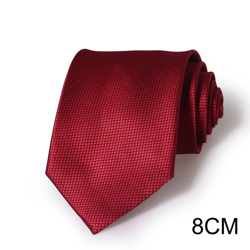 Slips herr mörkblå 6–8 cm – klassisk jacquard
