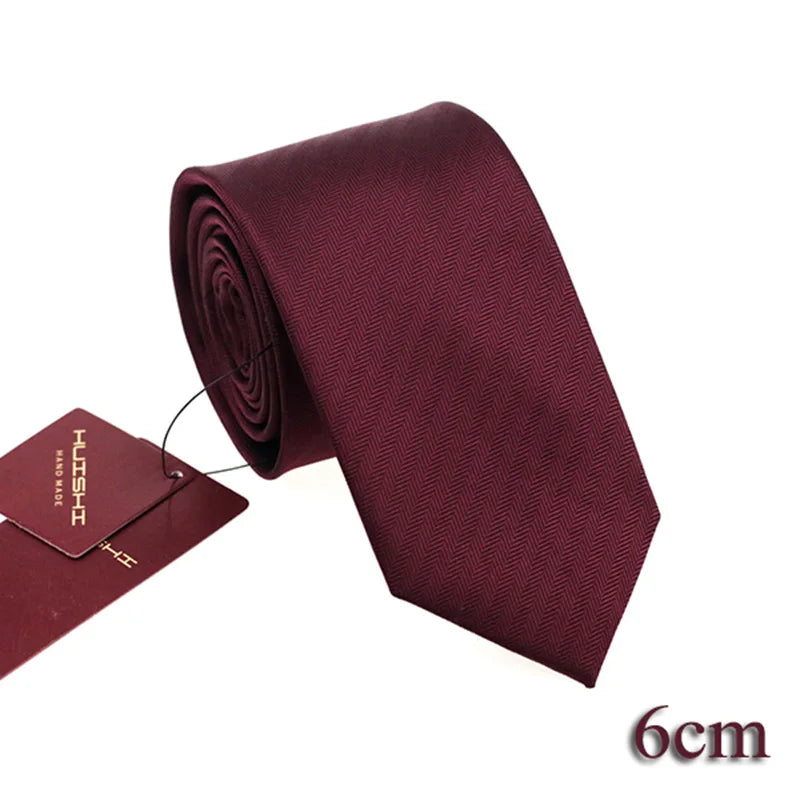 Slips herr mörkblå 6–8 cm – klassisk jacquard