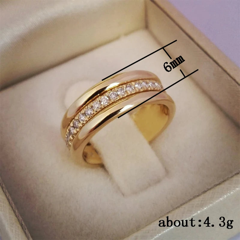 Ring dam – elegant ring med zirkonia cc-inspirerade
