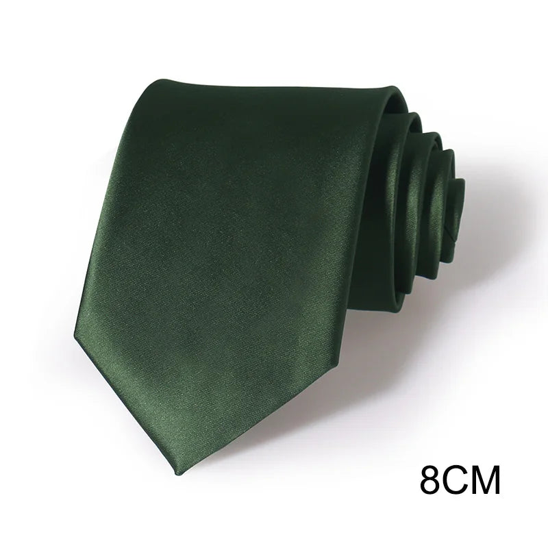 Mörkgrön slips i polyester – Klassisk & elegant design