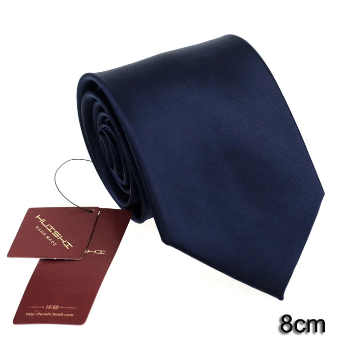 Slips herr mörkblå 6–8 cm – klassisk jacquard