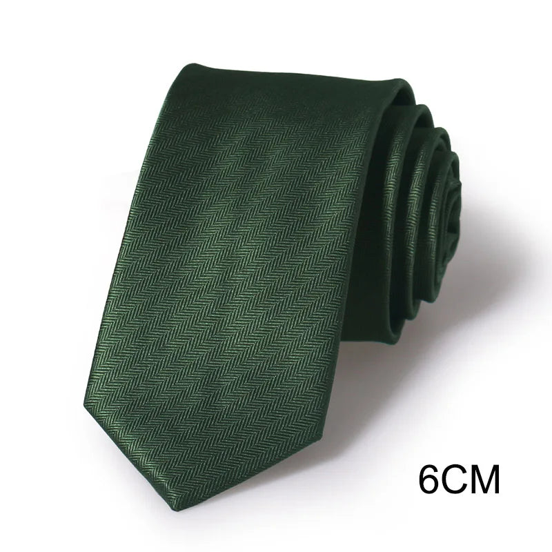 Mörkgrön slips i polyester – Klassisk & elegant design