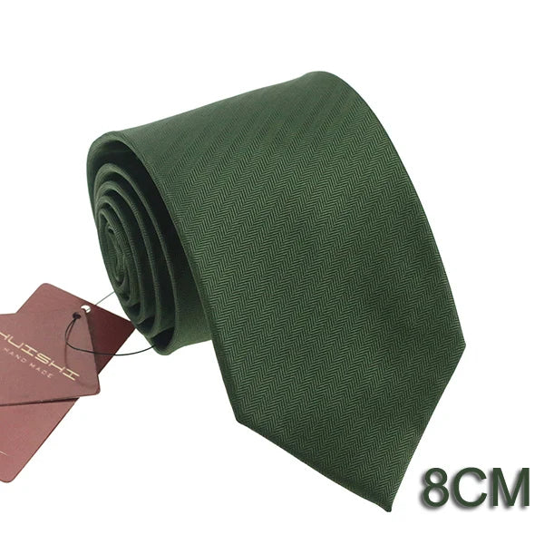 Mörkgrön slips i polyester – Klassisk & elegant design