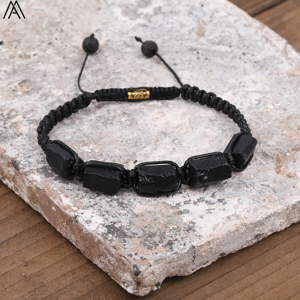 Svart turmalin armband – Naturligt stenarmband