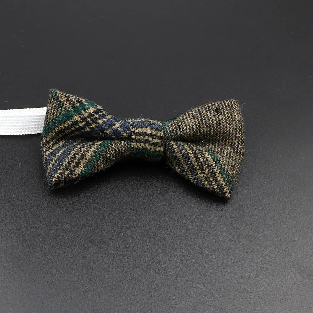 Fluga i ull – Mönstrad fluga för barn och herr