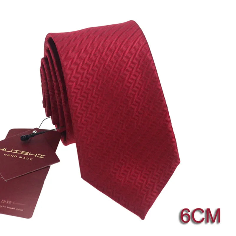 Slips herr mörkblå 6–8 cm – klassisk jacquard