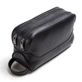 Necessär i äkta läder herr – kompakt vintage toiletry bag