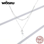 Halsband dam – hjärthalsband i 925 sterling silver med zircon