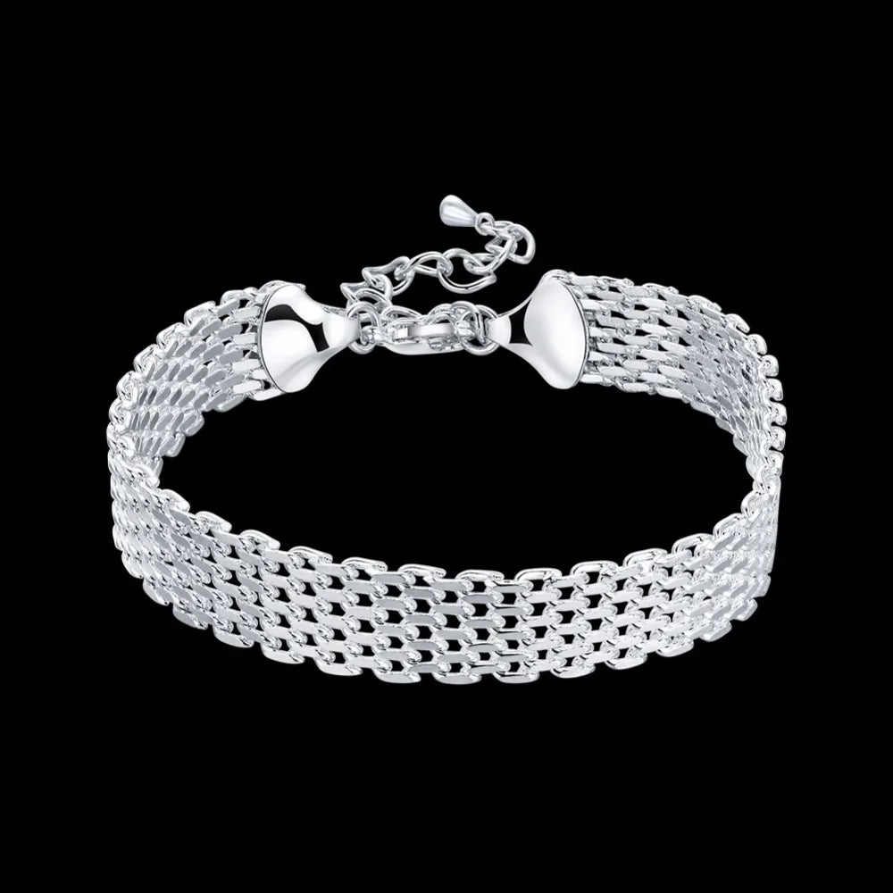 Armband i äkta sterlingsilver – Elegant kedjearmband med zirkoner