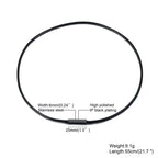 Choker halsband herr – svart repkedja med magnetlås