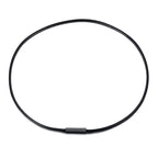 Choker halsband herr – svart repkedja med magnetlås