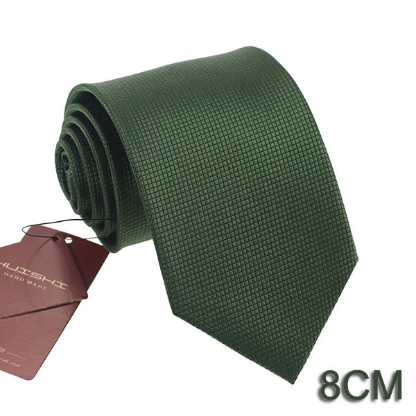 Mörkgrön slips i polyester – Klassisk & elegant design