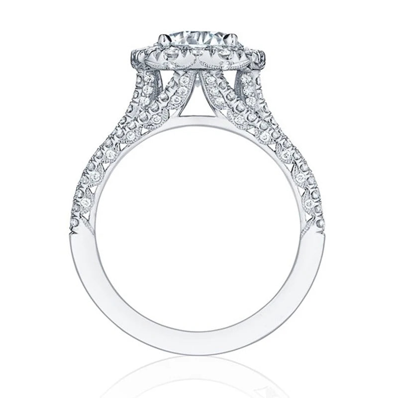 Ring dam – klassisk ring i silverton cushion cut