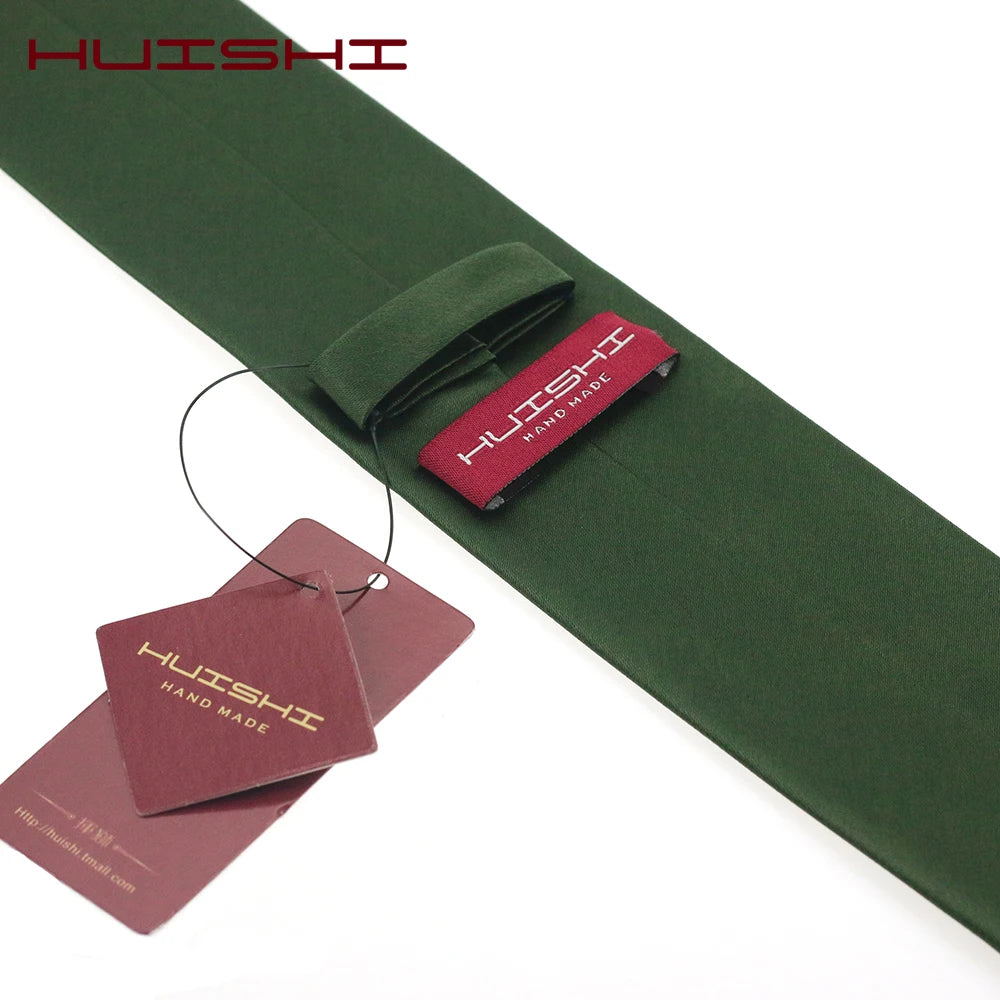 Mörkgrön slips i polyester – Klassisk & elegant design