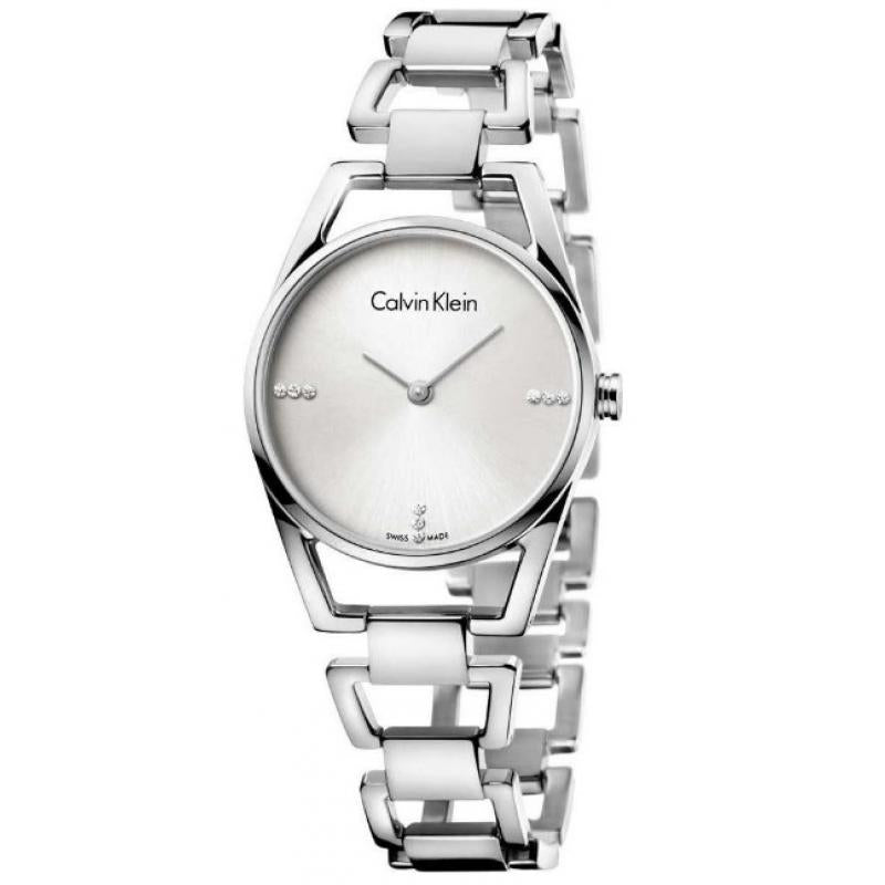 Calvin Klein damklocka DAINTY – Diamantindex & rostfritt stål