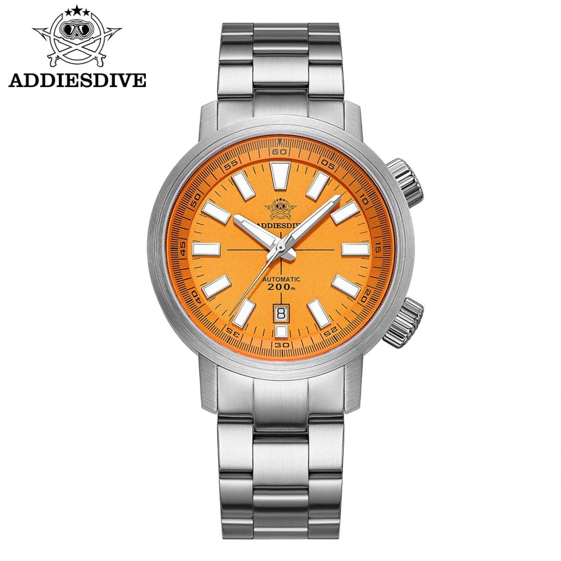 ADDIESDIVE Automatisk Dykarklocka 42mm – Safirglas & 200M Vattentät