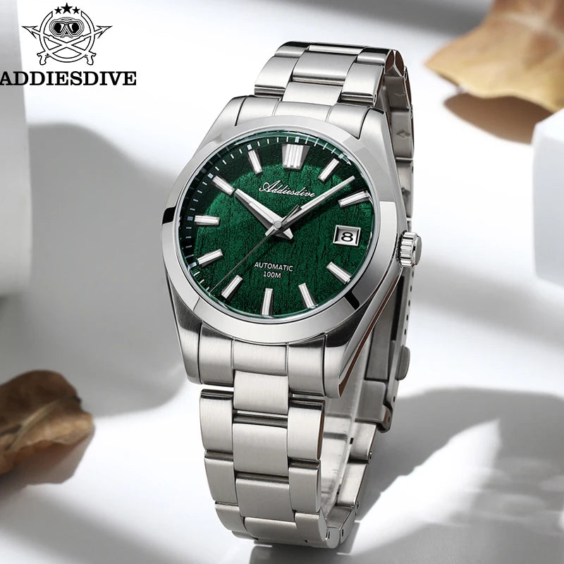 ADDIESDIVE Dress Watch 39mm – Automatisk lyxklocka med safirglas