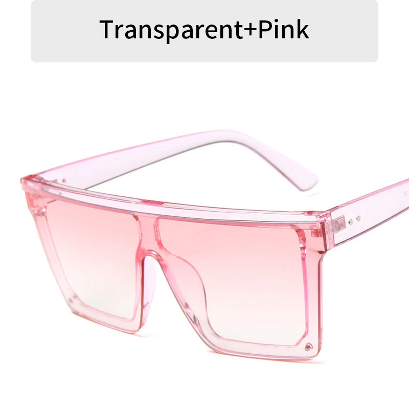 Vintage Flat Top Solglasögon – fyrkantiga UV400 shades unisex