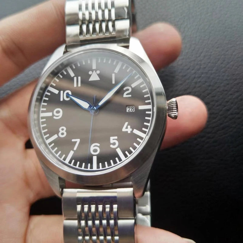 Automatisk Flieger pilotklocka herr – Miyota 8215 med safirglas