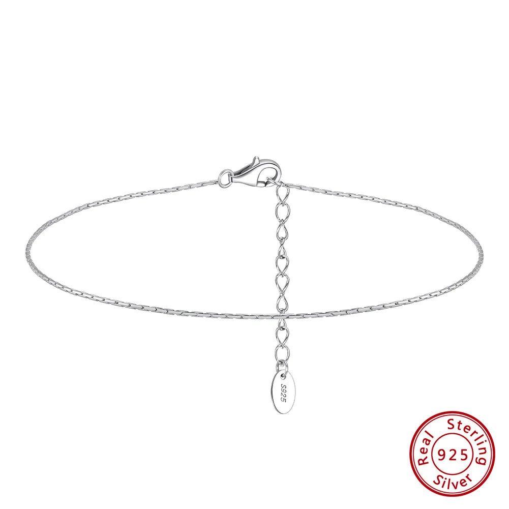 ORSA JEWELS fotlänk i 925 sterling silver med bambukedja
