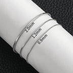 Rostfritt stålarmband – Minimalistiskt kedjearmband för män & kvinnor