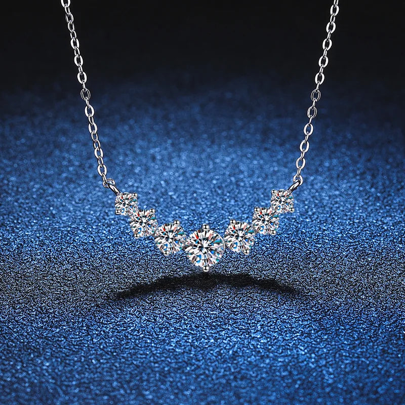 925 sterling silver halsband dam med zirkon – elegant cirkelhänge