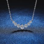 925 sterling silver halsband dam med zirkon – elegant cirkelhänge