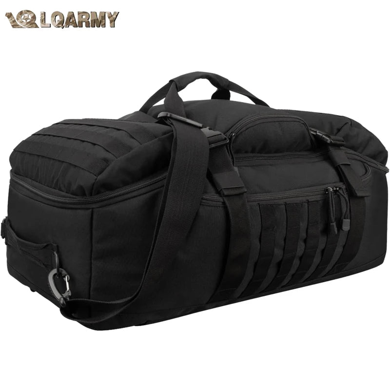 Militär duffelbag / weekendbag 80L – 3-i-1 multifunktion
