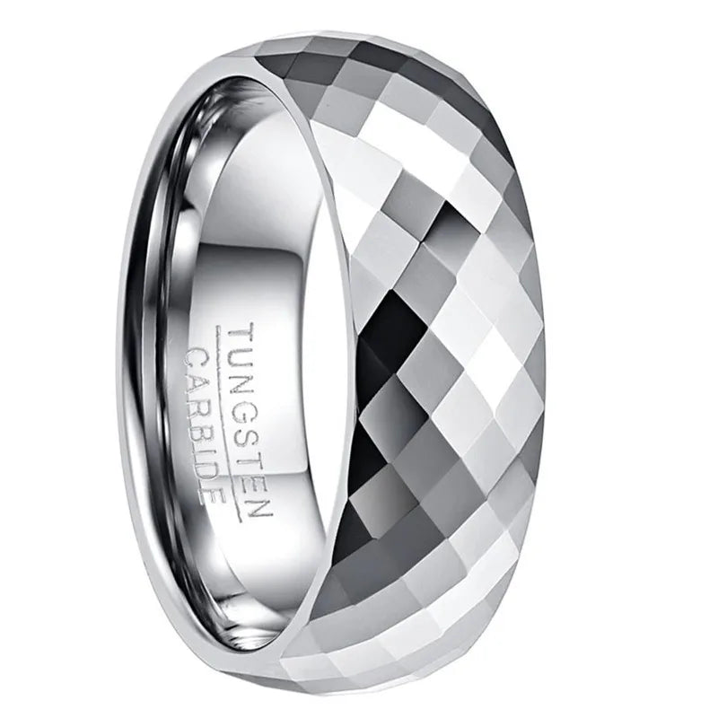 SOMEN TUNGSTEN facetterad herrring 7,5 mm – platinapläterad