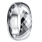 SOMEN TUNGSTEN facetterad herrring 7,5 mm – platinapläterad
