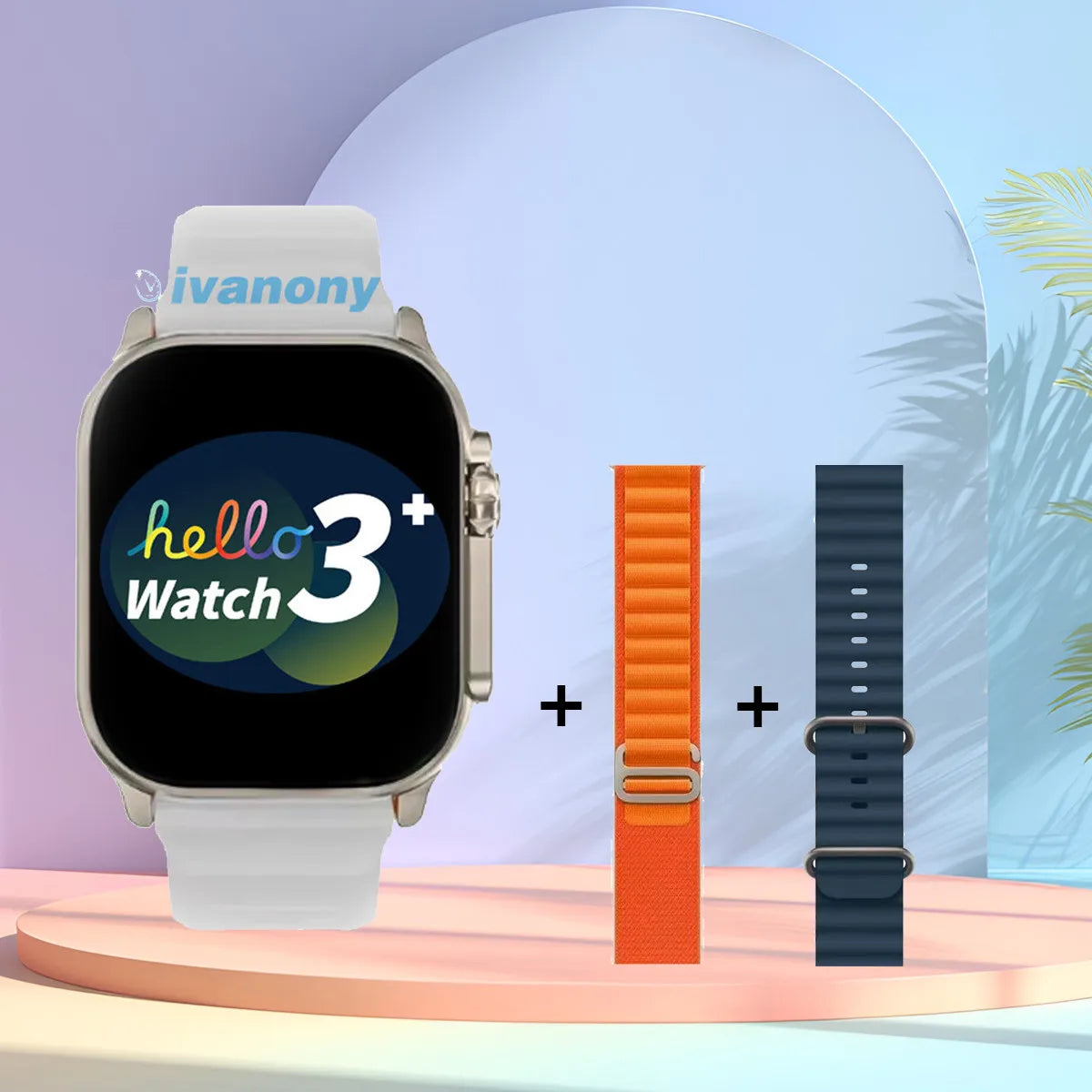 Hello 3 Plus Ultra Smartwatch – 2.04” AMOLED & Bluetooth-samtal