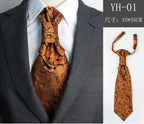 Bröllopsslips Herr – Vit/Svart elegant design