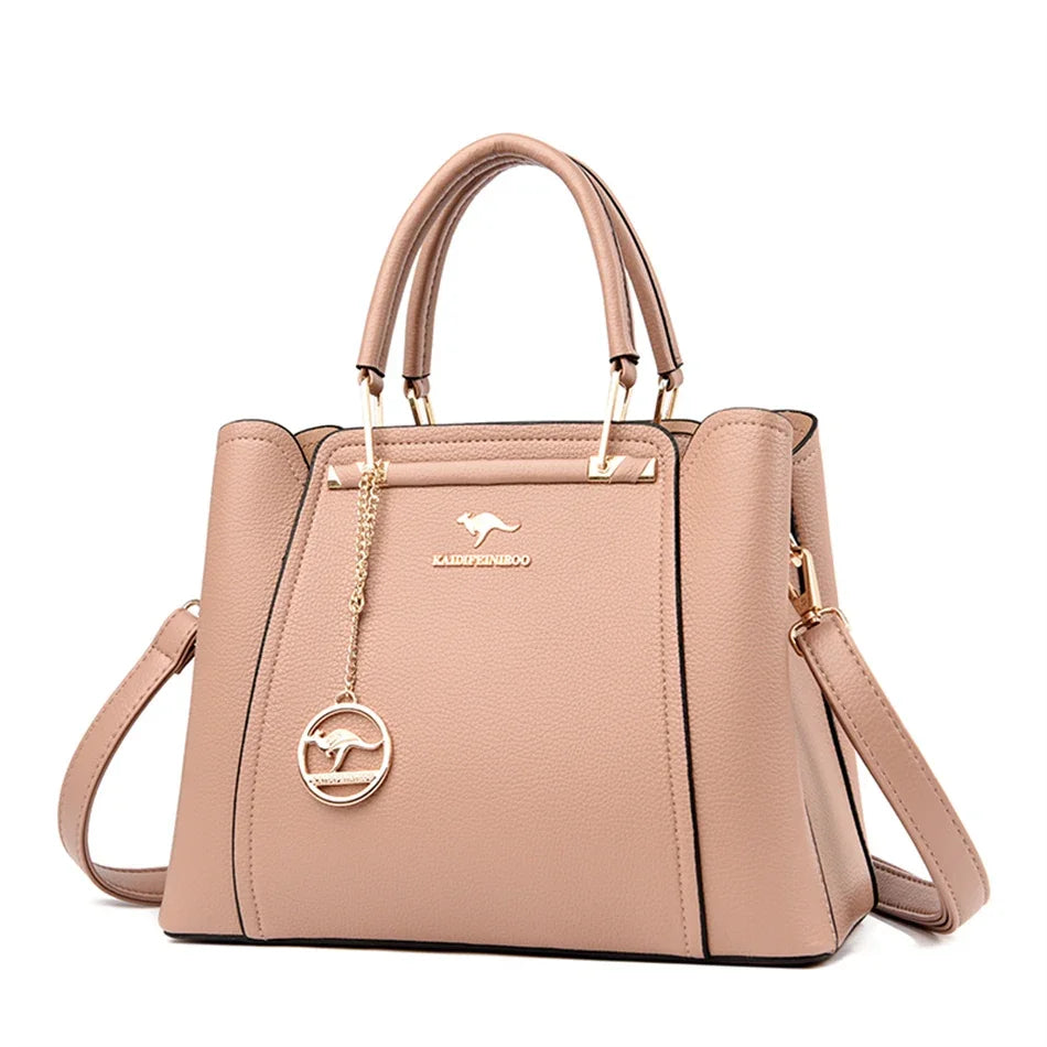 Axelväska dam 3-fack – stor shopper & crossbody