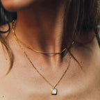 Halsband dam – tunt box chain halsband cc-inspirerade