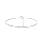 Fotlänk dam set guld/silver – multilayer pärlor