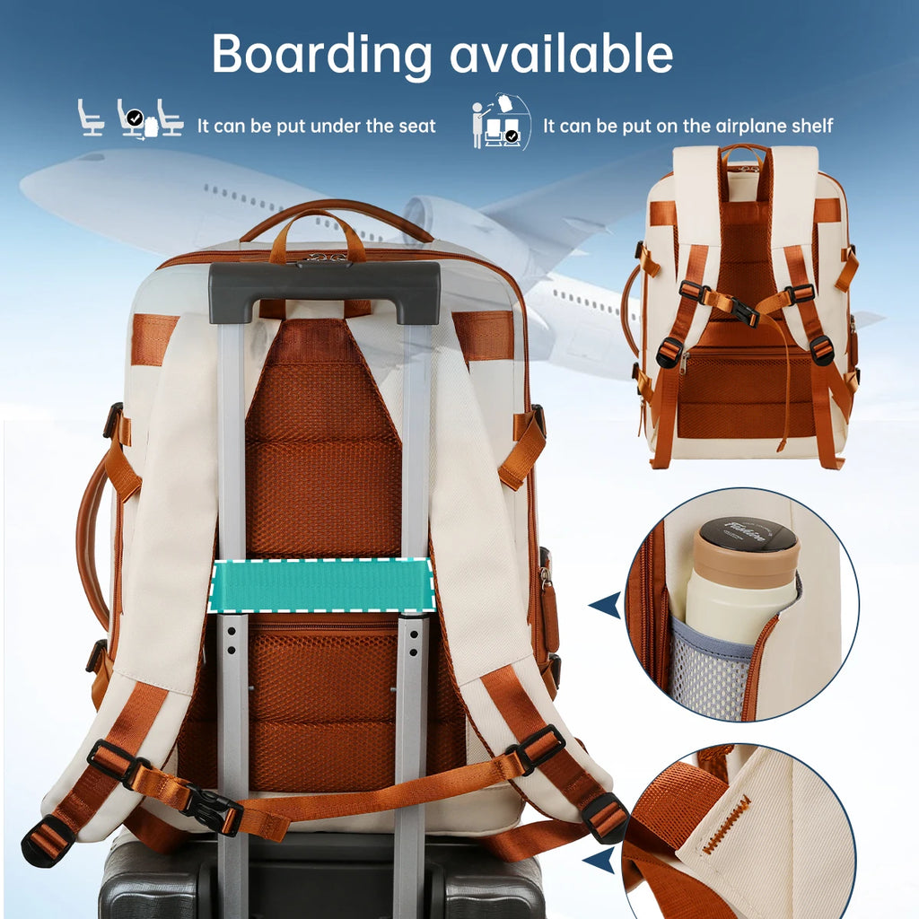 MYCO ultralätt datorryggsäck 20–35 L i nylon