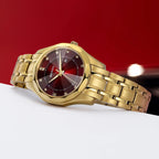 BERNY damklocka i guldton – Elegant automatisk klocka