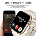 LIGE Smartwatch 1.85” – Bluetooth-samtal & temperaturmätning