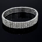 Fotlänk dam strass – multilayer kristallkedja