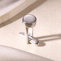 Manschettknappar med pärla – Rostfritt stål & klassisk design