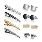 Slipsnålar & manschettknappar set – 4-pack